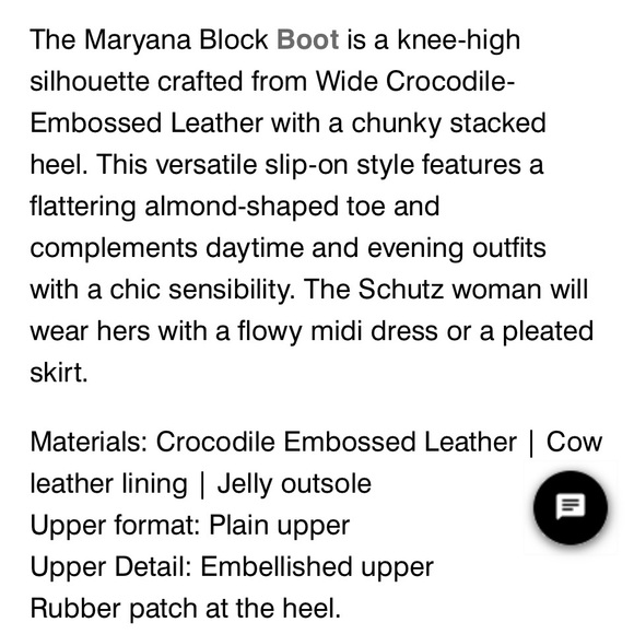 SHULTZ-Maryann’s black croc embossed boot with block heel - Picture 8 of 9